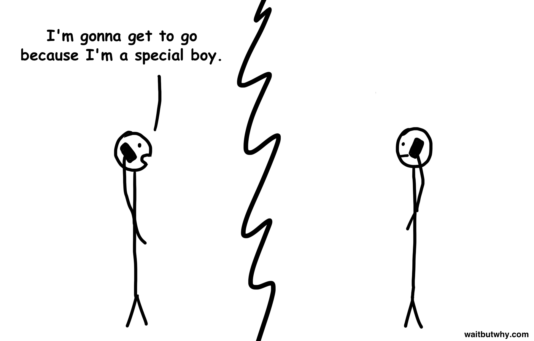 Tim: I'm gonna get to go because I'm a special boy. Elon: (silence)